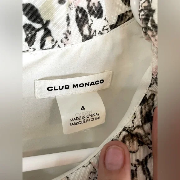 Club Monaco Short Sleeve Clardina Dress - Size 4 - Picture 7 of 9
